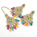 Pooja Bangles Earrings and Maang Tikka set