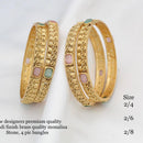 Pooja Bangles Gold Plated Kundan Bangles Set