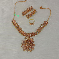 Pooja Bangles Gold Plated Crystal Stone Combo Set