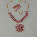 Pooja Bangles Gold Plated Crystal Stone Combo Set