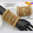 Pooja Bangles Gold Plated Bridal Bangles set