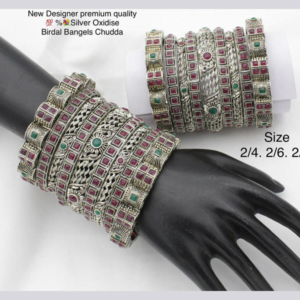 Pooja Bangles oxidised Bangles set