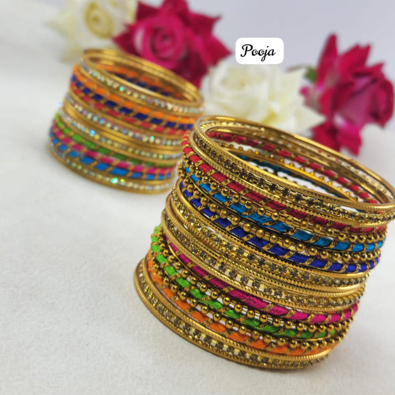 Pooja Bangles Gold Plated  Bangle Set