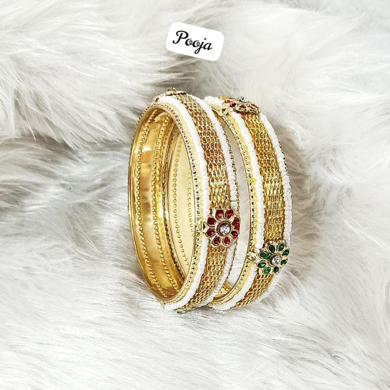 Pooja Bangles Gold Plated  Bangle Set