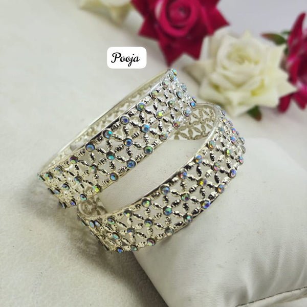 Pooja Bangles Silver Plated  Bangle Set