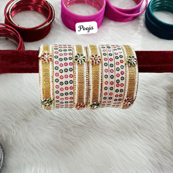 Pooja Bangles Gold Plated  Bangle Set