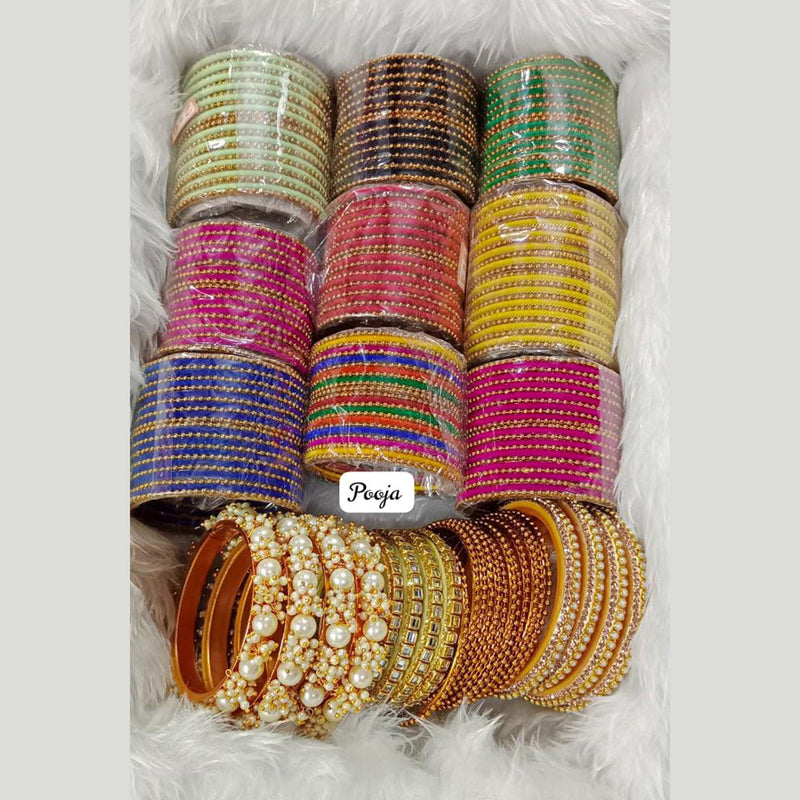 Pooja Bangles Gold Plated  Bangle Set