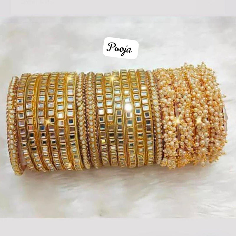 Pooja Bangles Gold Plated  Bangle Set