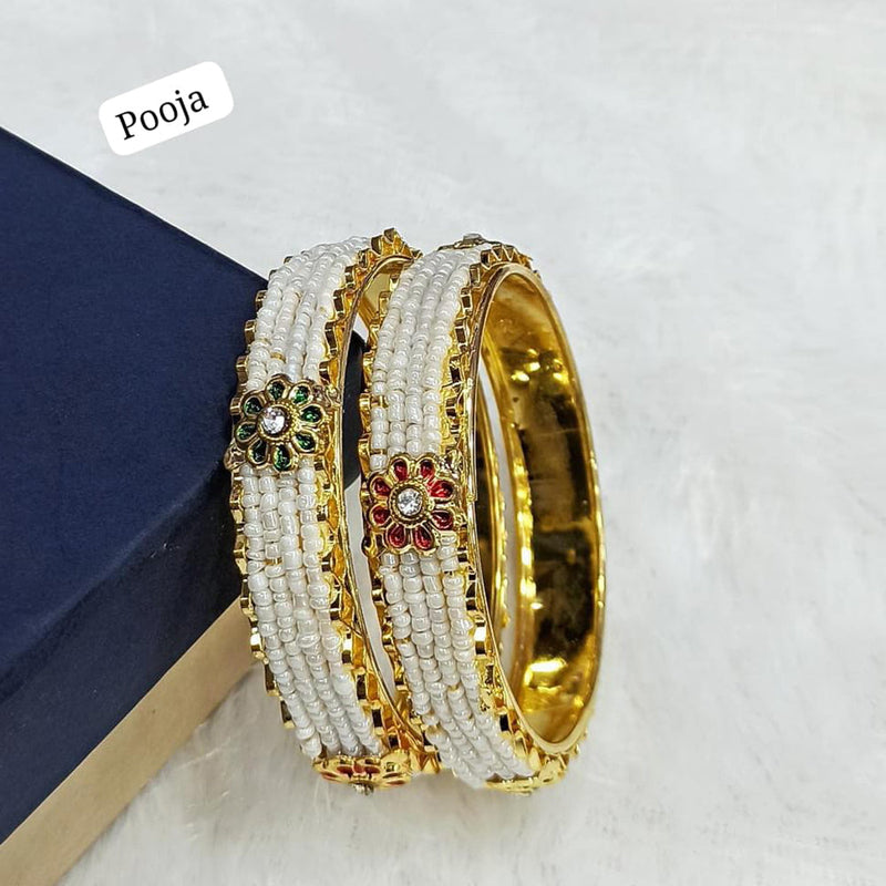 Pooja Bangles Gold Plated Bangles Set