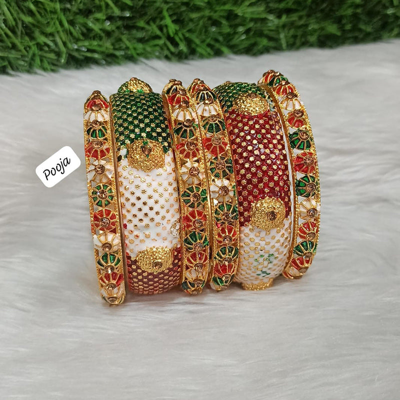 Pooja Bangles Gold Plated Bangles Set