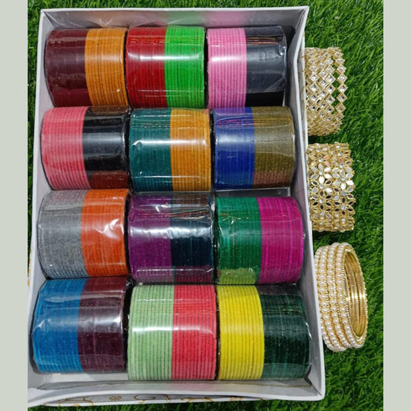 Pooja Bangles Velvet Bangles Set