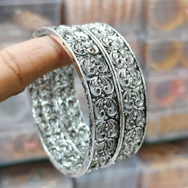 Pooja Bangles Oxidised Plated Bangles Set