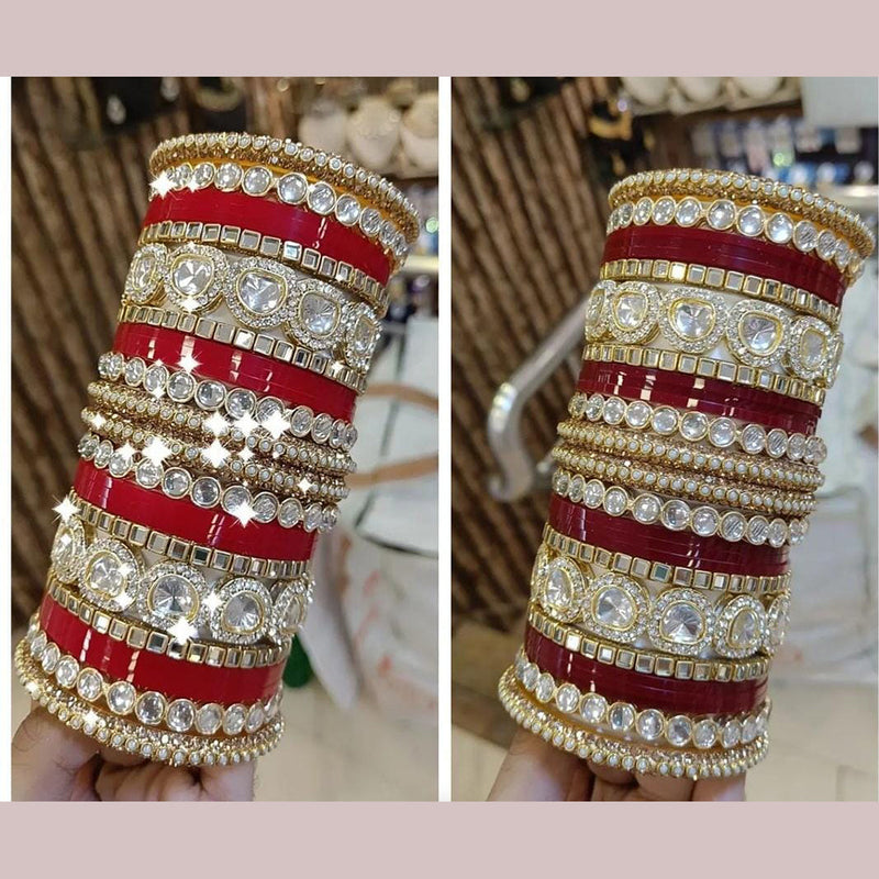 Pooja Bangles Gold  Plated Bangle Set