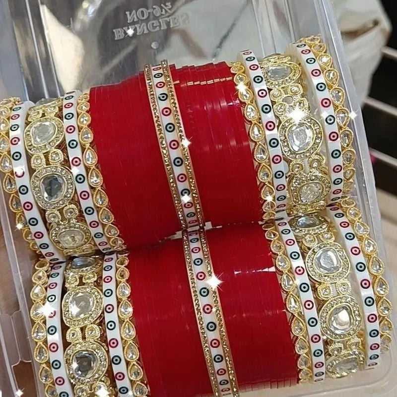 Pooja Bangles Gold  Plated Bangle Set