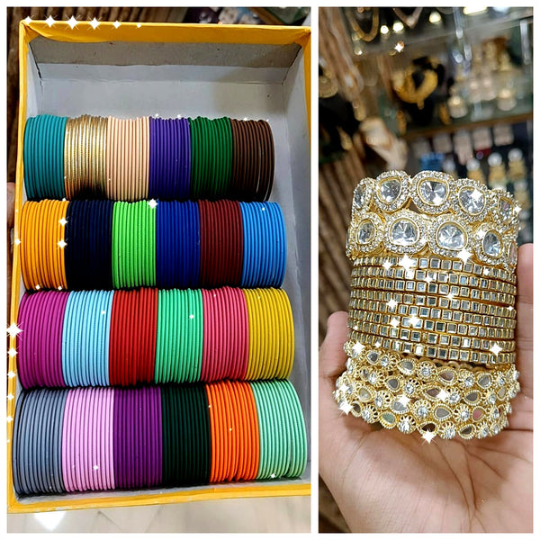 Pooja Bangles Matel Bangles Set