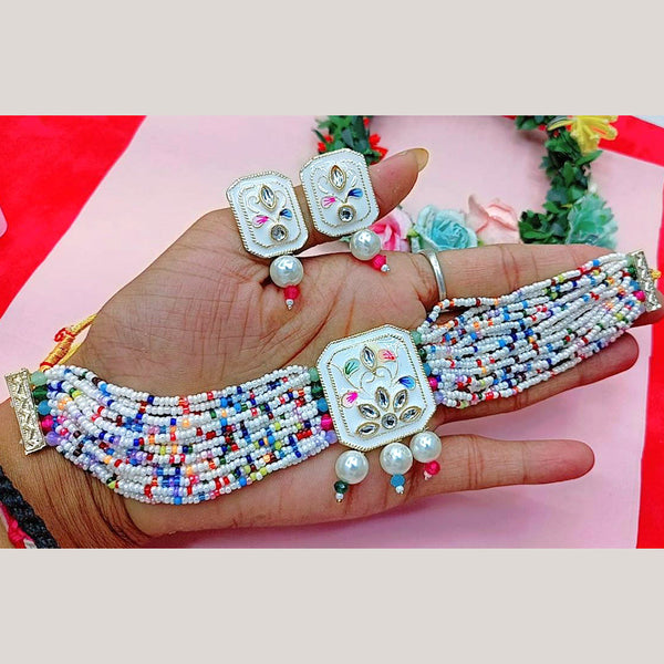 Pooja Bangles Meenakari Choker Necklace Set