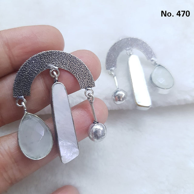 Shubhratnam Jewellers Silver Plated Dangler Earrings