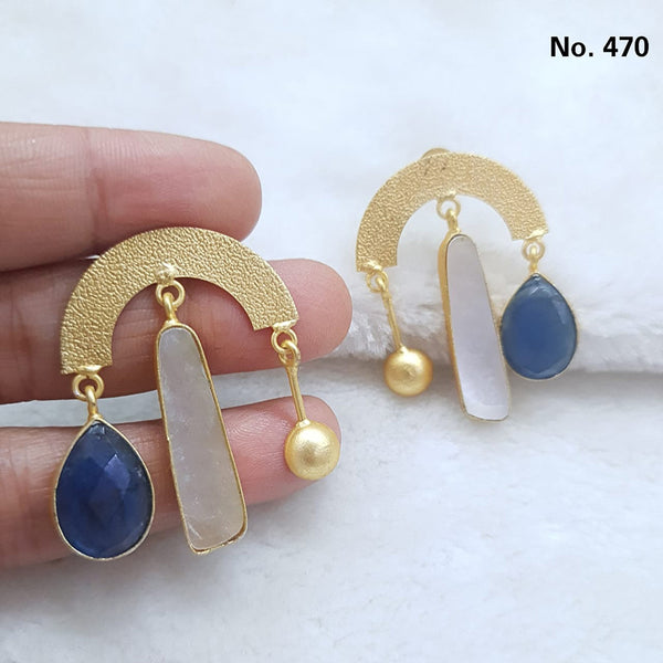 Shubhratnam Jewellers Gold Plated Dangler Earrings