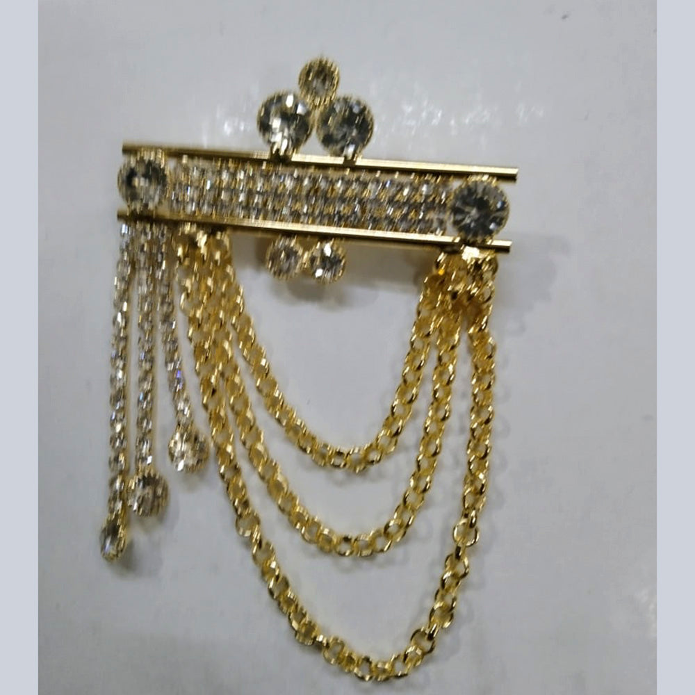 Arya Creation Gold Plated Brooch