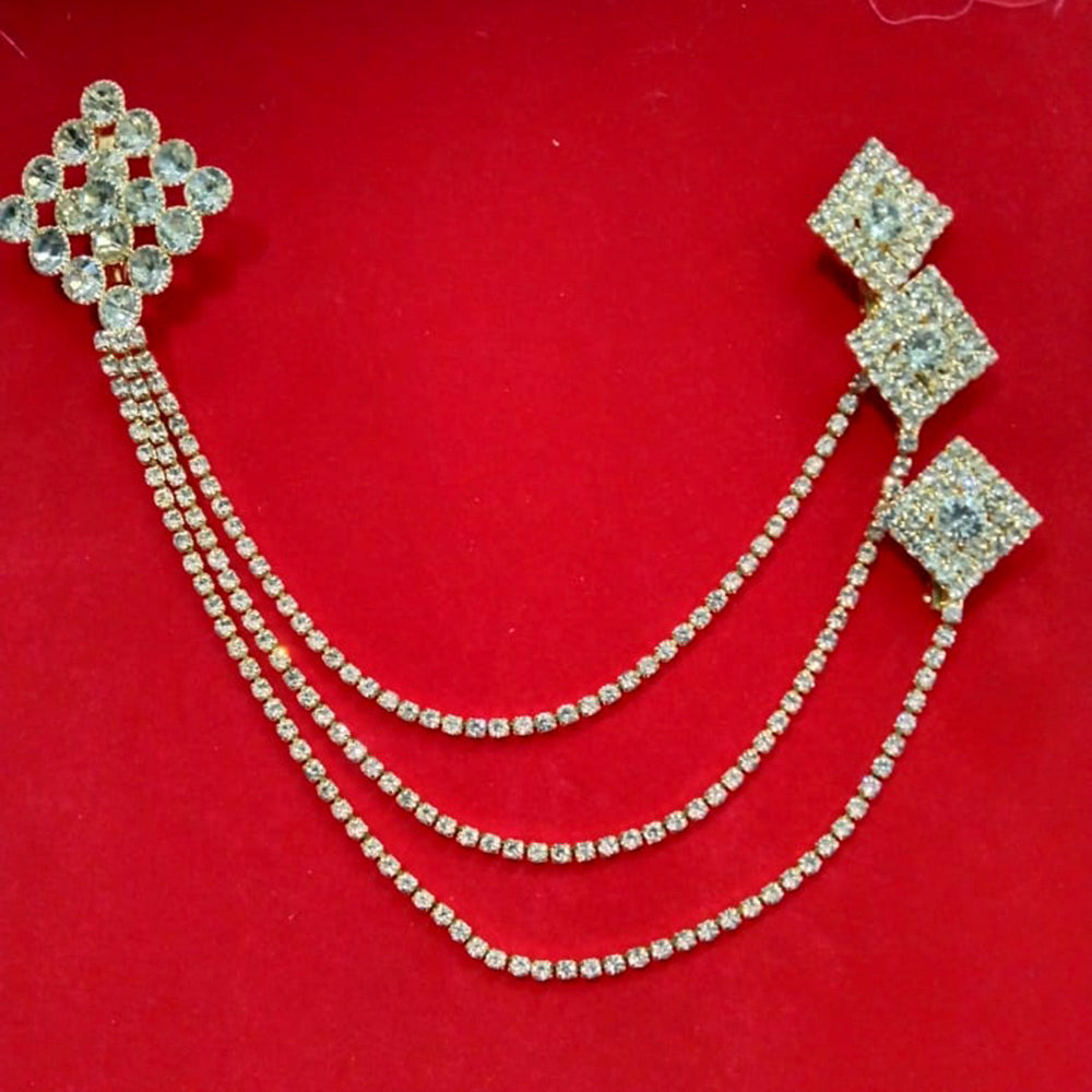 Arya Creation Gold Plated Brooch