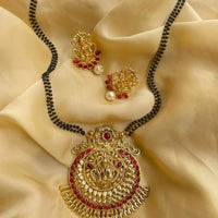 Heera Jewellers Gold Plated Pota Stone Mangalsutra Set