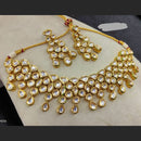 Heera Jewellers Gold Plated Kundan Stone Choker Necklace Set