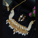 Heera Jewellers Gold Plated Kundan Stone Necklace Set