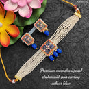 Heera Jewellers Gold Plated Meenakari Choker Necklace Set