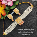 Heera Jewellers Gold Plated Meenakari Choker Necklace Set