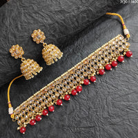 Heera Jewellers Reverse Ad Stone Choker Necklace Set