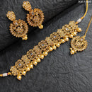 Heera Jewellers Reverse Ad Stone Choker Necklace Set