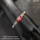 Heera Jewellers Rose Gold Plated AD Stone Openable Bracelet