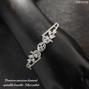 Heera Jewellers Silver Plated AD Stone Openable Bracelet