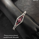 Heera Jewellers Silver Plated AD Stone Openable Bracelet