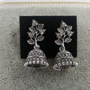 Tahura Oxidised Plated Jhumki Earrings