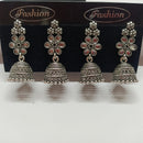 Tahura Oxidised Plated Jhumki Earrings