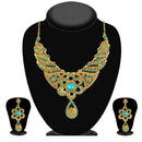 Tip Top Fashions Austrian Stone Gold Plated Necklace Set - 1100923