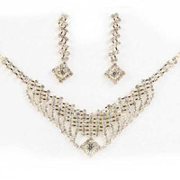 Soha Fashion Austrian Stone Silver Plated Necklace Set - 1101220