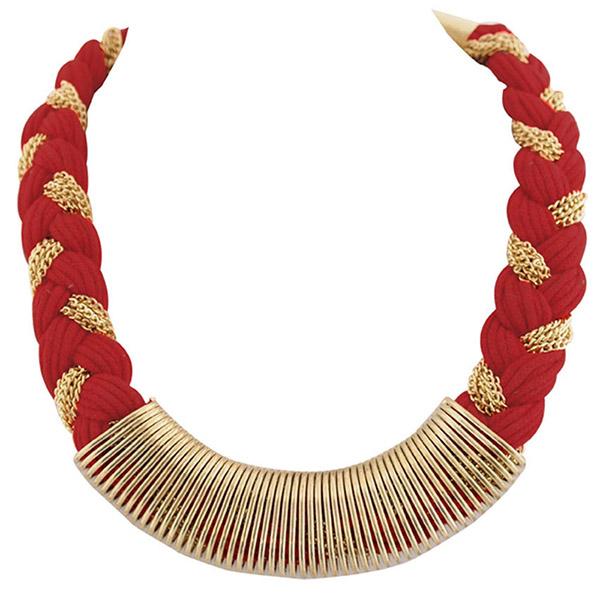 Soha Fashion Red Thread Necklace set - 1102550