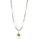 Urthn Gold Plated  Double Chain Statement Necklace - 1104020