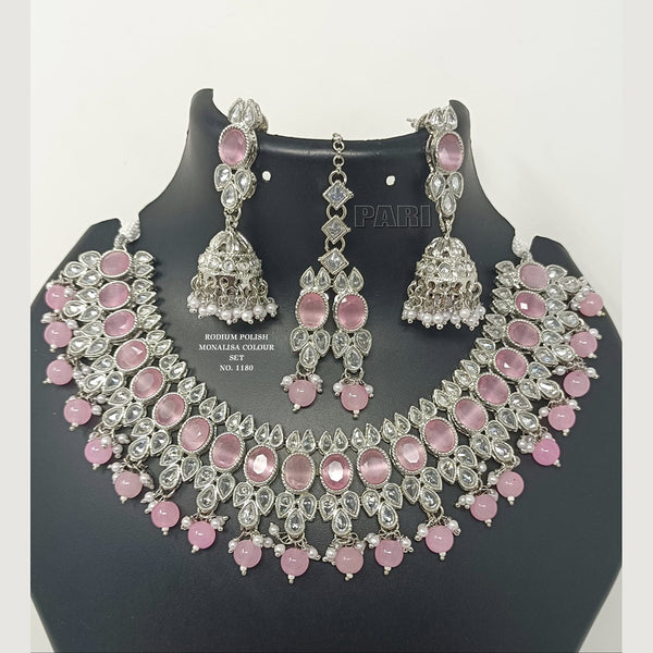 Pari Art Jewellery Kundan And Beads Choker Designer Necklace Set