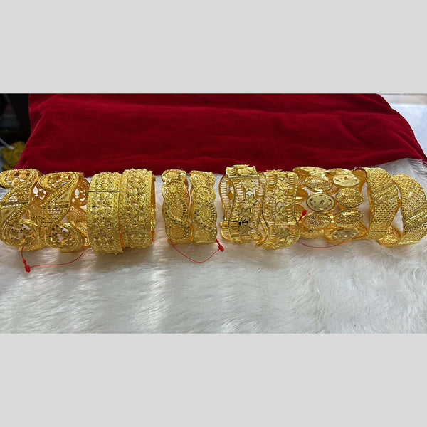 Pari Art Jewellery Forming Gold Bangles Set (Assorted Design )