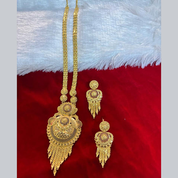 Pari Art Jewellery Gold Plated Long Necklace Set