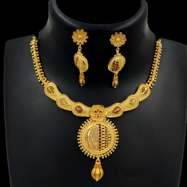 Pari Art Jewellery Forming Gold Necklace Set