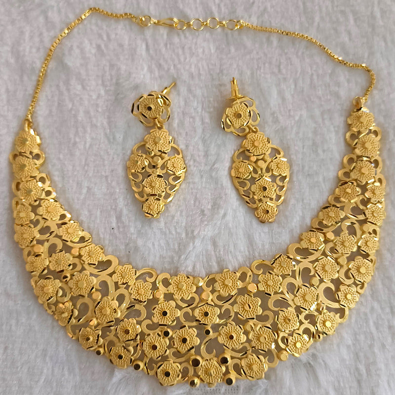 Pari Art Jewellery Forming Gold Necklace Set