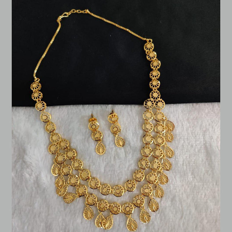 Pari Art Jewellery Forming Gold Necklace Set