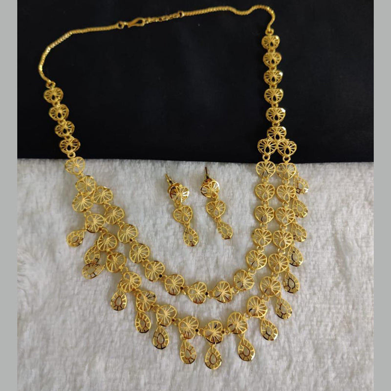 Pari Art Jewellery Forming Gold Necklace Set