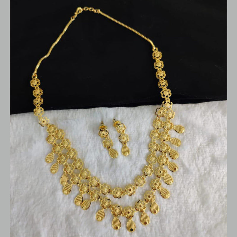 Pari Art Jewellery Forming Gold Necklace Set