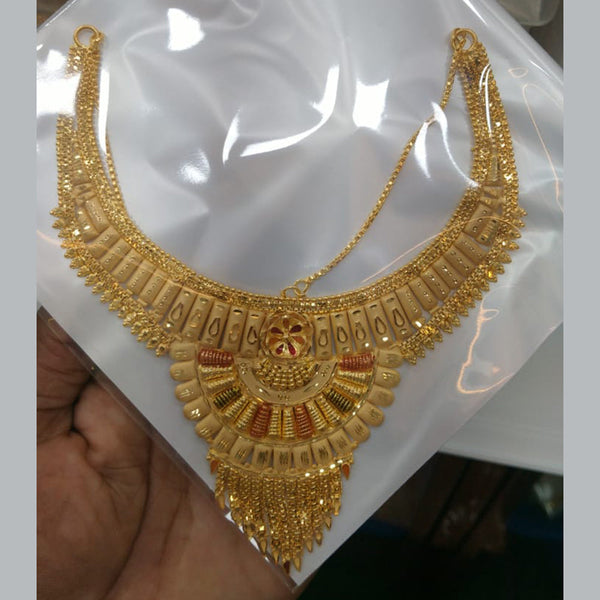 Pari Art Jewellery Forming Gold Necklace Set