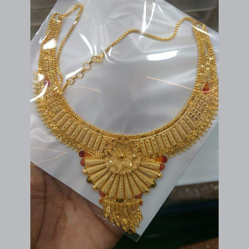 Pari Art Jewellery Forming Gold Necklace Set